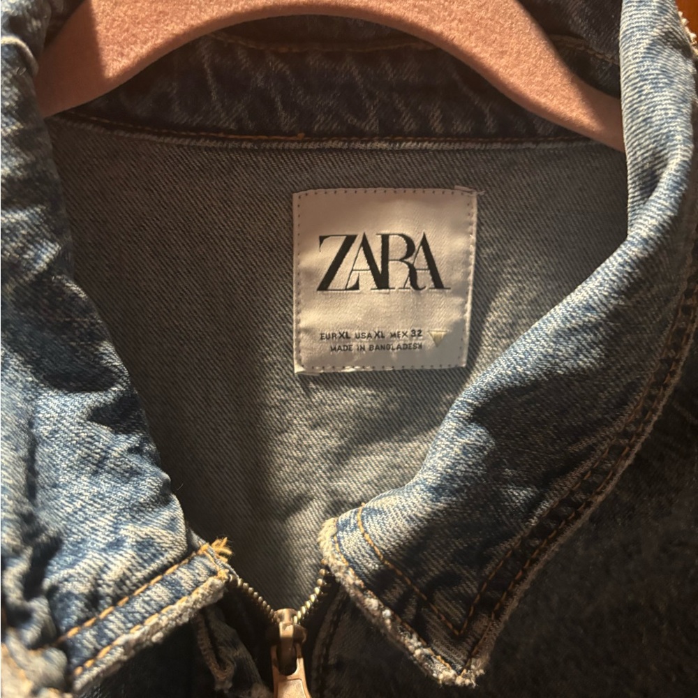 Zara Classic Blue Denim Dress
